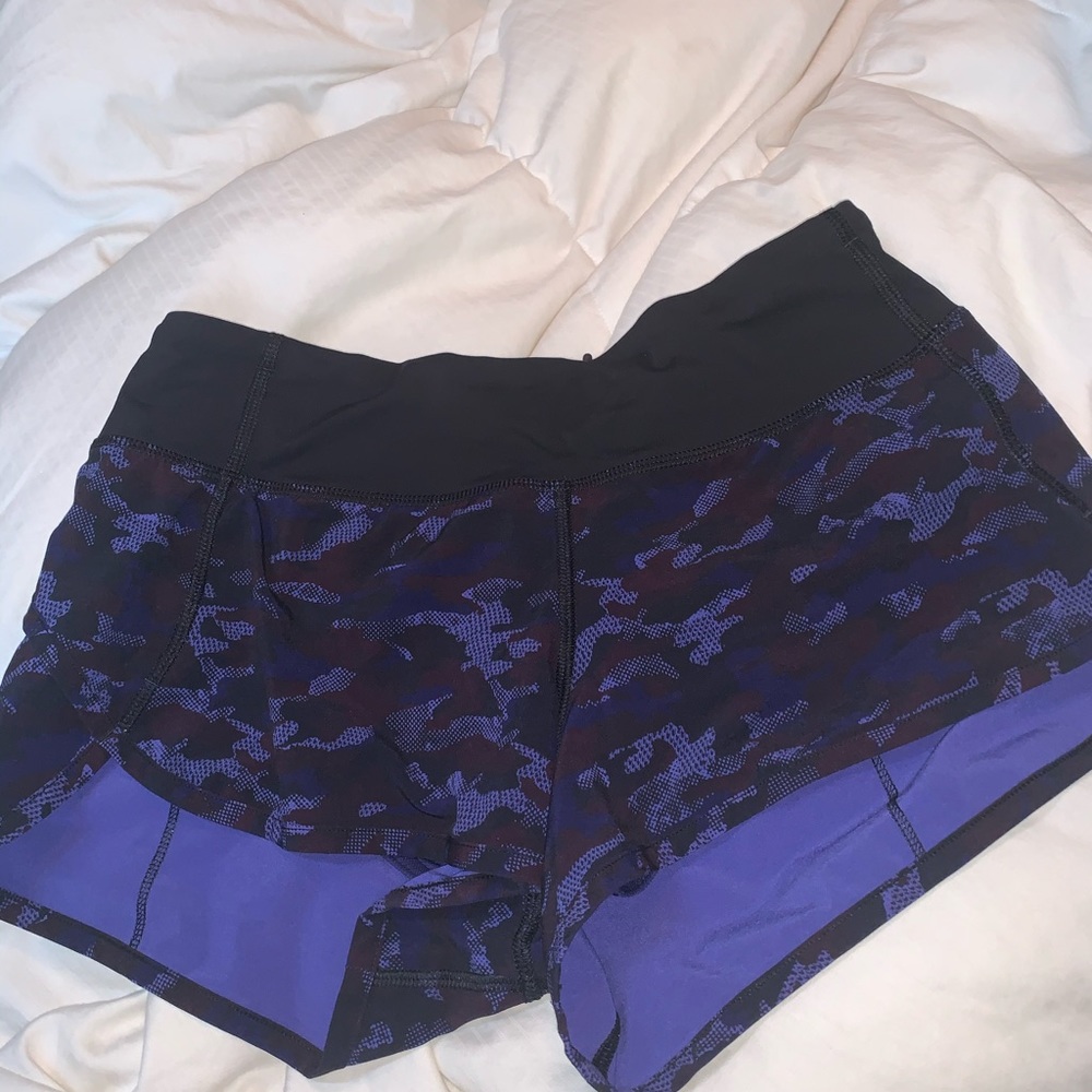 Lululemon Purple Shorts Size 2 WORN ONCE